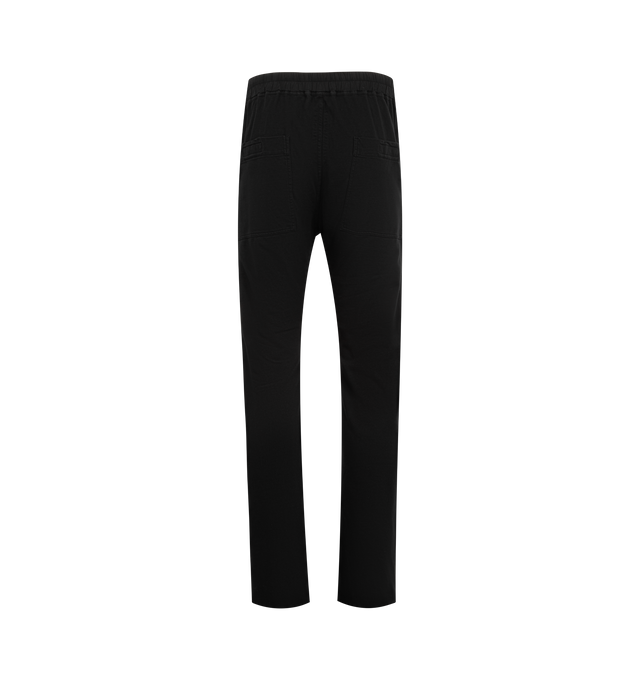 Image 2 of 3 - BLACK - DRKSHDW Berlin Drawstring Pant featuring elastic drawstring waistband and button fly, signature extended logo tag, front and back pockets and jersey fabric with side hem slits. 100% organic cotton.