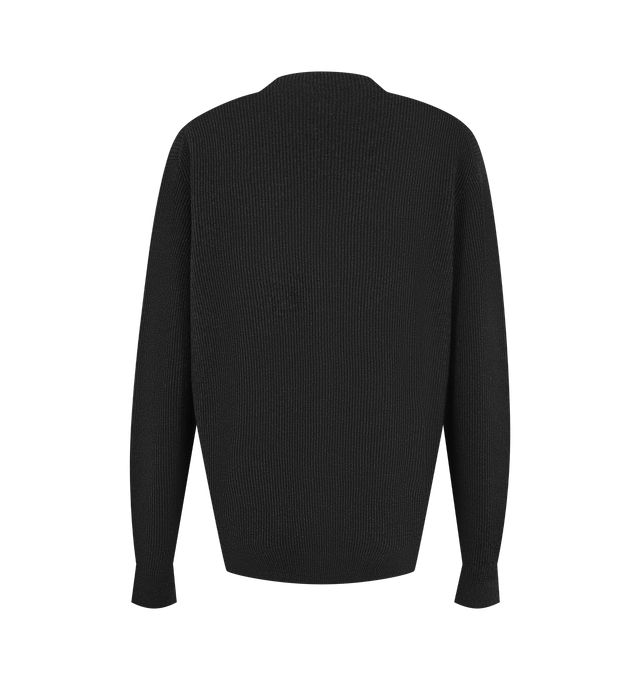 Image 2 of 2 - GREY - The Row Women's Phef V-Neck Sweater is crafted from a soft cotton and cashmere blend and features a clean V-neckline with a timeless long-sleeve silhouette for effortless everyday wear. This designer knit sweater combines luxurious Italian craftsmanship with lightweight comfort and refined simplicity, making it an essential layering piece for any wardrobe. Main Material: 70% Cotton, 30% Cashmere. Made in Italy