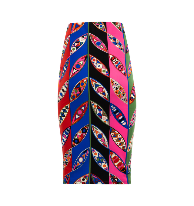 GIRANDOLE PRINT PENCIL SKIRT