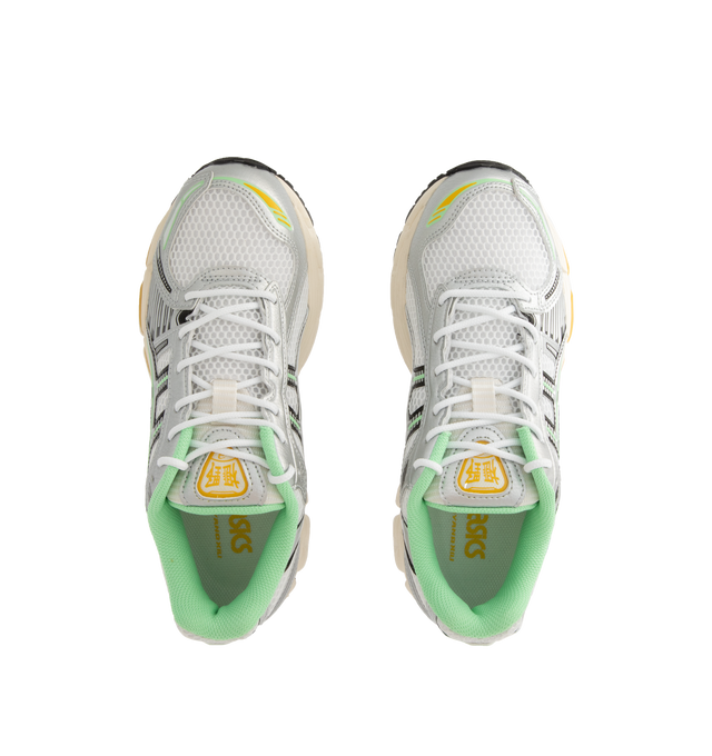 Image 5 of 5 - WHITE - ASICS Gel-Kayano 12.1 Sneaker featuring breathable mesh underlays, GEL-NIMBUS17 tooling system, FLUIDRIDE technology, rearfoot and forefoot GEL technology and dope dyed recycled sockliner mesh.