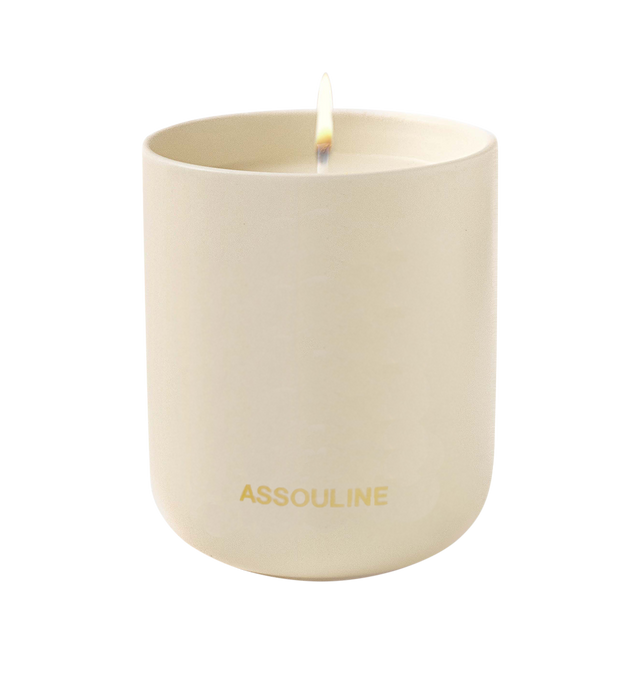 Image 3 of 5 - MULTI - Assouline Tulum Gypset - Travel From Home Candle. The serene Caribbean shores of Tulum embrace earthy aromas of eucalyptus, black amber, sage, and black pepper, harmonizing with the warmth of spicy cardamom for a tranquil ambiance. Material: Ceramic Vessel. Wax Family: Soy, Coco, Paraffin Blend. Approximate Burn Time: 50 Hours. Weight: 11.25 oz (318.02 g). Dimensions: 4 x 3.37 in (10.16 x 8.56 cm).