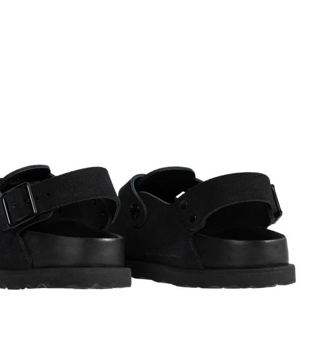 Image 3 of 4 - BLACK - BIRKENSTOCK 1774 Tokio VL Cazador Sandals are a closed-toe style with adjustable heel and instep strap and EVA sole. Cork footbed. Made in Germany. Nappa leather.  