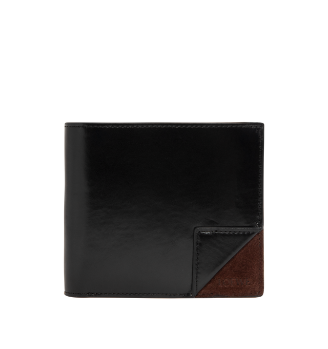 Image 1 of 3 - BLACK - LOEWE Switch Bifold Wallet featuring eight card slots, two large note pockets, two flat pockets, calfskin lining and embossed Anagram. Calfskin. 9.9 cm x 11 cm x 1.8 cm. Made in Spain.
