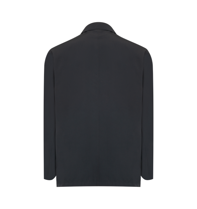 Image 2 of 3 - BLACK - Jil Sander Mens Sport Jacket is a Single-Breasted Tailored Jacket is crafted from lightweight technical fabric. Features a relaxed fit, notched lapels, button-front closure, long sleeves, two front patch pockets, and a straight hem. Main Material: 100% Polyester. Made in Italy.