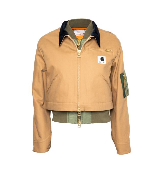 DETROIT CANVAS JACKET WITH VELVET TRIM
