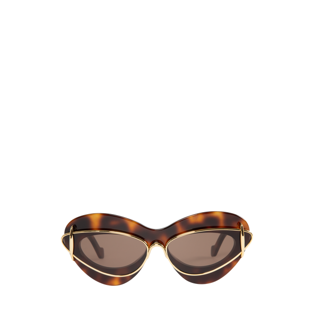 CAT EYE DOUBLE FRAME SUNGLASES (WOMENS)