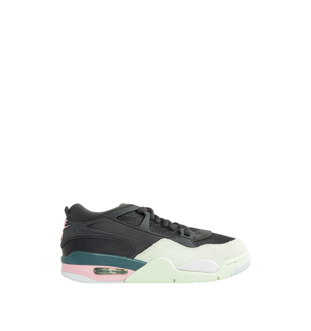 Image 1 of 5 - BLACK - JORDAN Air Jordan 4 RM Sneaker featuring genuine leather upper, Max Air cushioning, rubber outsole, Nike Air logo on heel and Jumpman on tongue and sole.