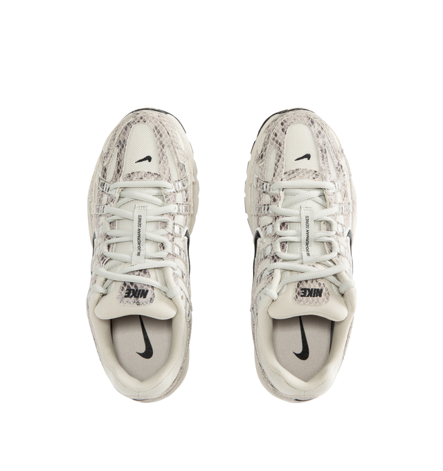 Image 5 of 5 - GREY - NIKE P-6000 SE Sneaker featuring textile upper with suede leather overlays, lace up closure, foam midsole and rubber outsole.