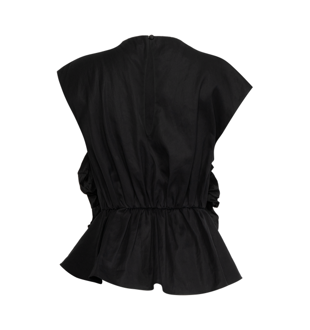 CRUSHED BOW BLOUSE