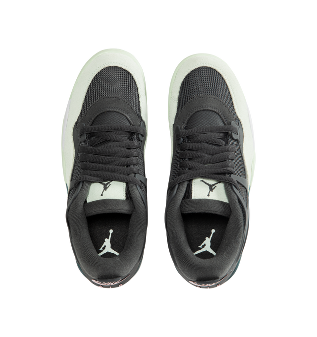 Image 5 of 5 - BLACK - JORDAN Air Jordan 4 RM Sneaker featuring genuine leather upper, Max Air cushioning, rubber outsole, Nike Air logo on heel and Jumpman on tongue and sole.