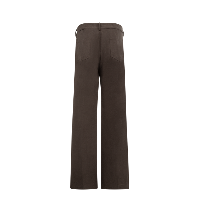 Image 2 of 3 - GREY - RICK OWENS Geth Jeans featuring a five-pocket design, concealed buttoned front, belt loops and straight leg. Made in Italy.