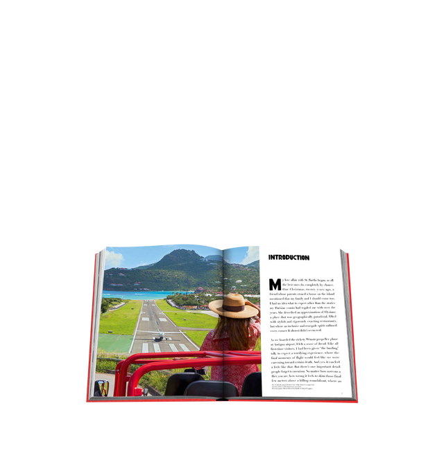 Image 4 of 5 - RED - ASSOULINE St. Barth's Freedom by Author Vassi Chamberlain. Linen hardcover book with 280 pages featuring over 200 illustrations. Language: English. Dimensions: W 10 x L 13 x D 1.5. R. St. Barths, a mix of luxury and simplicity, offers a haven of legends, wild nights, and celebrity allure. From the bustling Gustavia port to exclusive dining and world-class events, the island vibrates with excitement and elegance. St. Barths Freedom invites readers to experience its vibrant energy, from