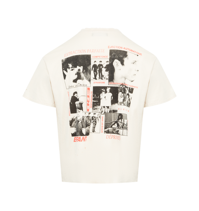 Image 2 of 2 - WHITE - ENFANTS RICHES DEPRIMES La Scolaire Prfree T-Shirt featuring graphic print, crew neck, short sleeves, straight hem. 100% cotton. Made in USA.