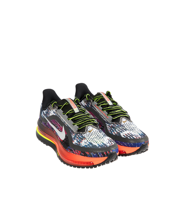 Image 2 of 5 - MULTI - NIKE Pegasus Premium Sneaker featuring reflective details throughout upper, circular knit upper, ZoomX foam in the midsole, ReactX foam in the heel, full-length sculpted Air Zoom unit and waffle outsole with high-abrasion rubber.