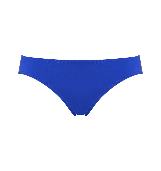 Image 1 of 6 - BLUE - ERES Scarlett Bikini Briefs is a classic bikini brief style with a low rise waist. Main: 84% Polyamid, 16% Spandex. Second: 68% Polyamid, 32% Spandex. Made in France. 