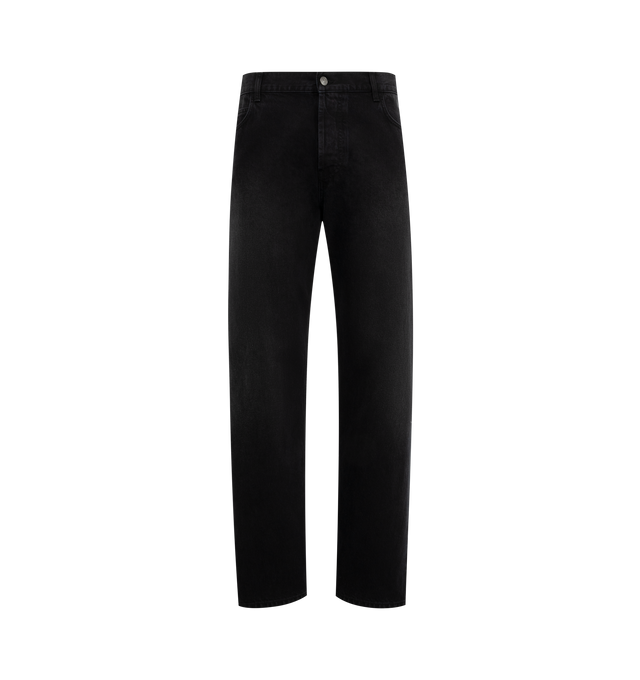 Image 1 of 3 - BLACK - THE ROW Ross Jean featuring relaxed fit, soft Italian denim with classic 5-pocket denim construction. 100% cotton. Made in Italy.