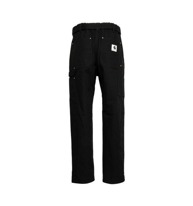 SLIM BELTED CANVAS PANTS (MENS)