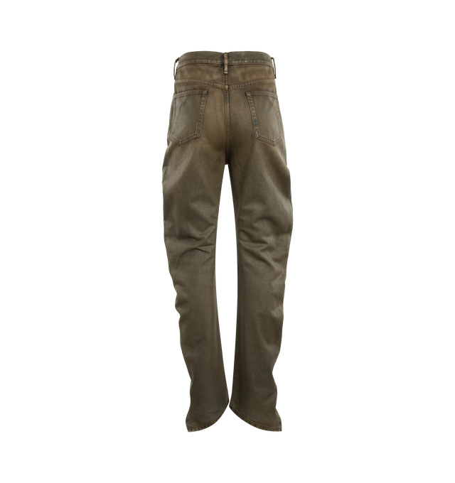 RELAXED FIT COATED JEANS (WOMENS)