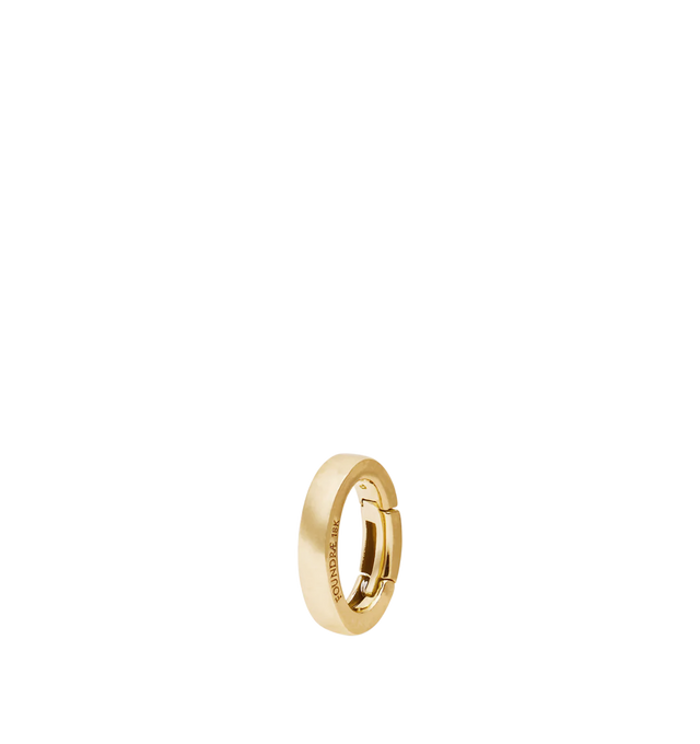Image 2 of 2 - GOLD - FOUNDRAE Oval Annex Link featuring 18-karat gold, 6.5 mm wide by 9mm tall. You can add any additional medallion to an existing base necklace simply by clicking it on. Hirshleifers offers a range of initial pieces from this collection in-store. For personal consultation and detailed information about jewelry, please contact our dedicated stylist team at personalshopping@hirshleifers.com.