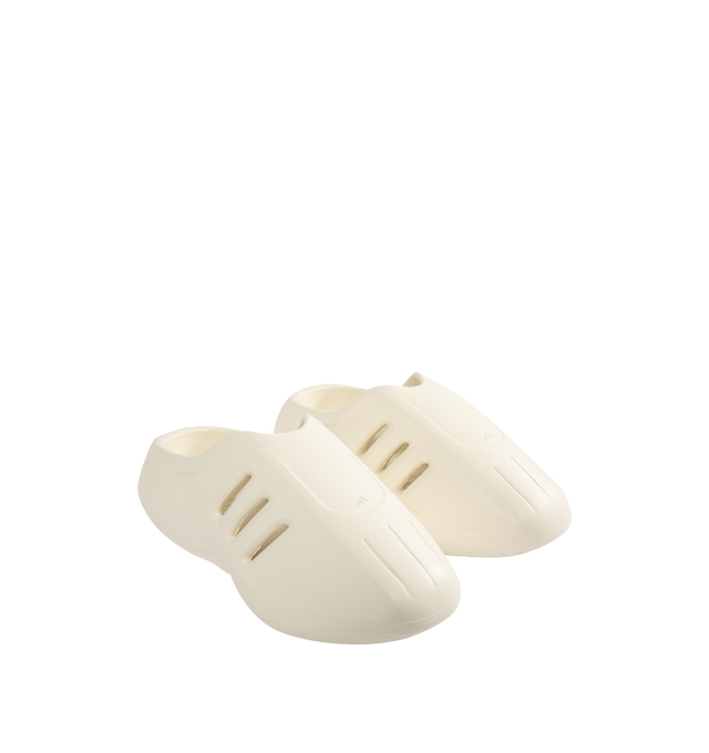 Image 2 of 4 - WHITE - ADIDAS Adifom IIInfinity Mules featuring regular fit, slip-on, molded with a ripple-textured footbed, foam upper and foam outsole.