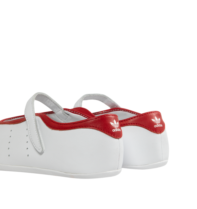 Image 3 of 5 - WHITE - ADIDAS Stan Smith Lo Pro Shoes featuring open construction with hook-and-loop strap closure, perforated 3-Stripes, regular fit, leather upper, synthetic lining and rubber outsole.