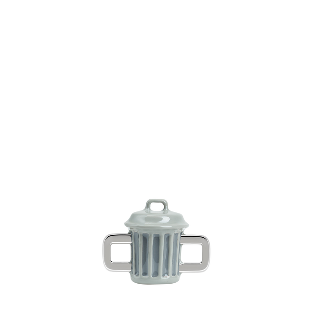 Image 1 of 9 - GREY - Poubel by The Gstaad Guy Poubelle Carm, also known as The Bin or The Trash Can, for all things that belong " la poubelle." All charms are made of .925 sterling silver, and are hand-painted using non-toxic lead-free enamel. Links sold separately. Hirshleifers offers a range of initial pieces from this collection in-store. For personal consultation and detailed information about jewelry, please contact our dedicated stylist team at personalshopping@hirshleifers.com