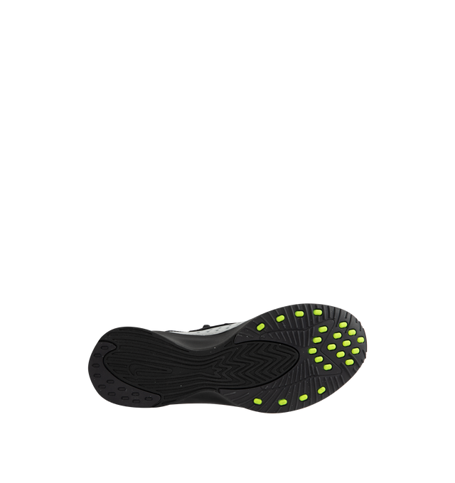 Image 4 of 5 - SILVER - Nike Air Superfly Sneakers are a lace-up style with perforated leather uppers, knit collars, suede details, molded counter heels, and Air-assisted foam midsoles.