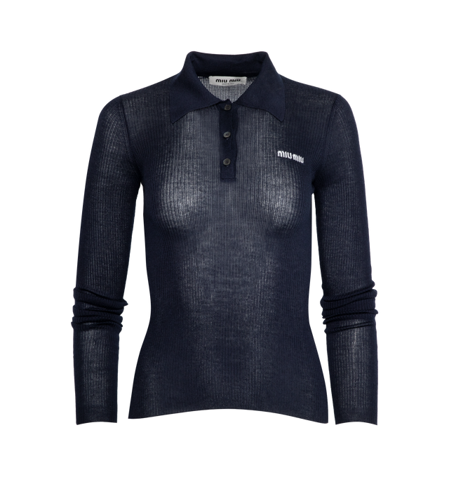 CASHMERE AND SILK KNIT POLO