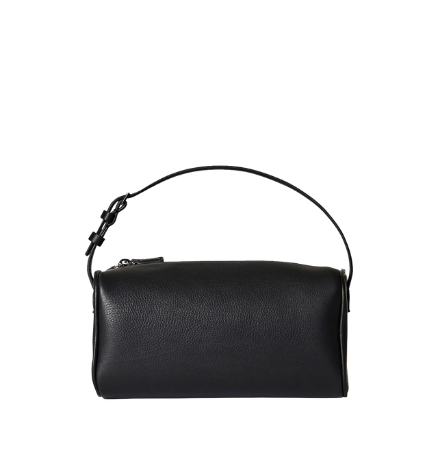 Image 1 of 3 - BLACK - THE ROW 90'S Bag featuring top handle bag in finely grained calfskin leather with softly rounded edges, leather piping and adjustable slim leather strap. Measures 7.7 x 4.5 x 3 in. 100% calfskin leather. Made in Italy.