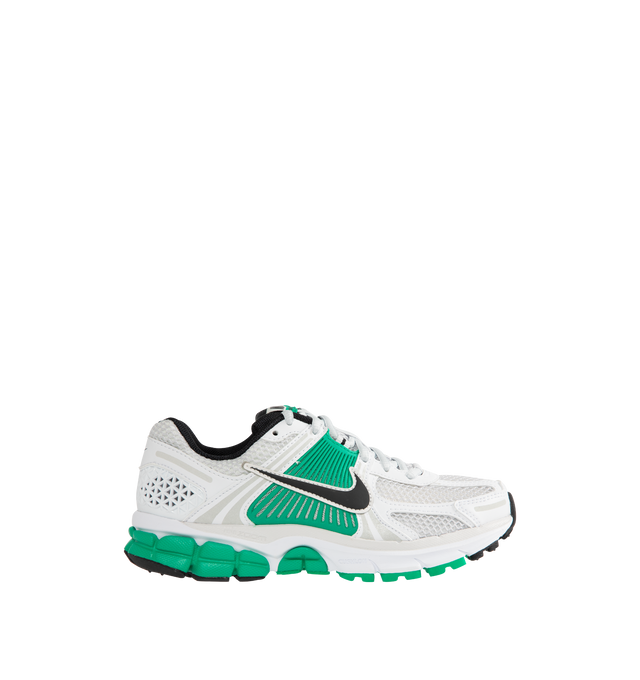 Image 1 of 5 - GREEN - NIKE Zoom Vomero 5 Sneaker featuring synthetic leather on the upper adds durability while mesh adds breathability, foam midsole with Zoom Air cushioning, plastic caging on the side adds support, ventilation ports on the heel keep it airy and comfortable, rubber outsole and reflective details.