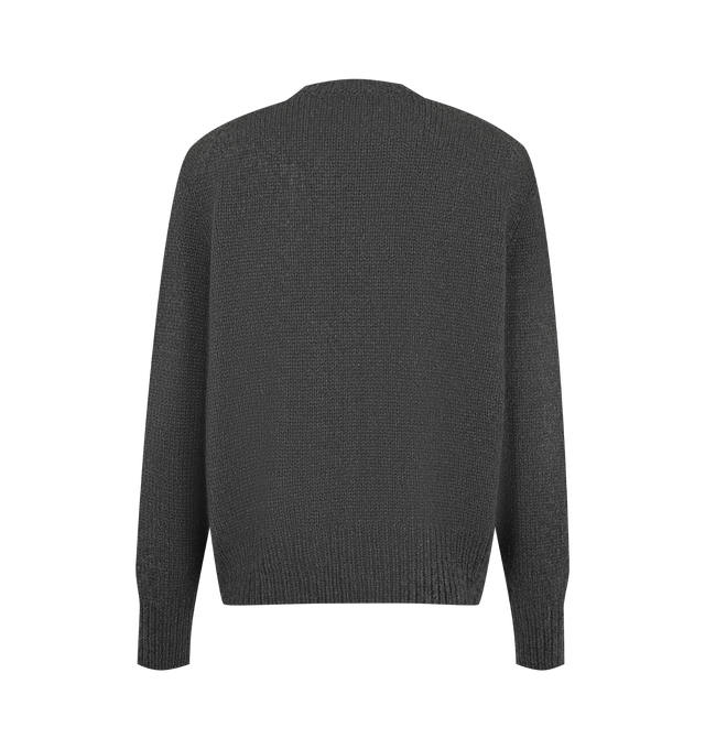 Image 2 of 2 - GREY - The Row Women's Pato Sweater is crafted from heavyweight cashmere and features a classic crew neckline with ribbed trims at the neckline, cuffs, and hem for a timeless, elevated look. This designer cashmere sweater combines luxurious Italian craftsmanship with exceptional warmth, softness, and everyday versatility, making it an essential cold-weather wardrobe staple. Main Material: 100% Cashmere. Made in Italy.