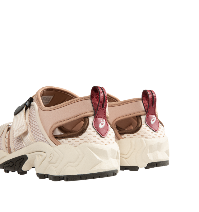 Image 3 of 5 - NEUTRAL - ASICS Mens Sneakers feature a breathable mesh and textile upper with GEL cushioning technology for enhanced comfort. Designed with a belt-style closure, heel pull tab, and durable rubber outsole. Upper: Mesh and Textile; Midsole: GEL Cushioning; Outsole: Rubber. Made in Vietnam.