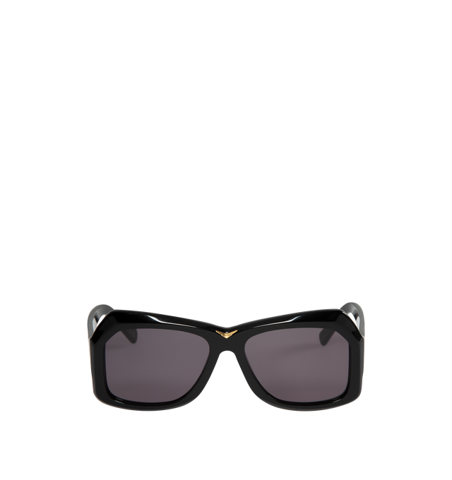 Image 1 of 3 - BLACK - MARNI SUNGLASSES TIZNIT featuring gray lenses, integrated nose pads, hardware at bridge and logo engraved at temples. 