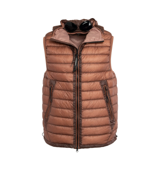 D.D. SHELL GOGGLE DOWN VEST (MENS)