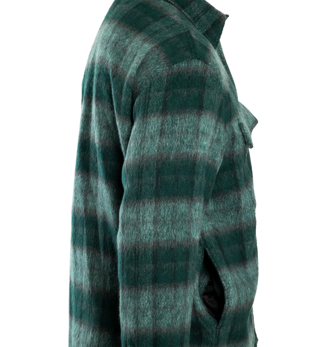 BRUSHED PLAID OVERSHIRT (MENS)