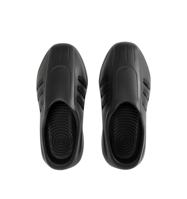 Image 4 of 4 - BLACK - ADIDAS Adifom IIInfinity Mules featuring regular fit, slip-on, molded with a ripple-textured footbed, foam upper and foam outsole.