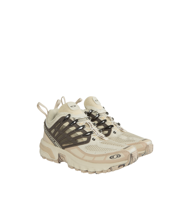 Image 2 of 5 - NEUTRAL - SALOMON Acs Pro Desert Sneaker featuring Quicklace lacing system, textile and synthetic upper, textile lining and rubber sole. 
