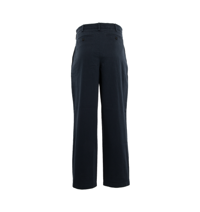 DOUBLE-PLEAT HERRINGBONE PANT