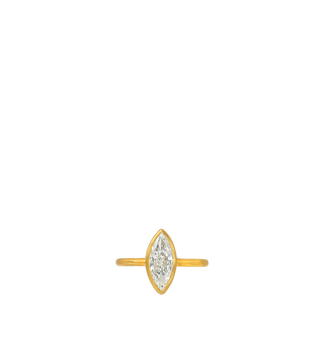 Image 1 of 4 - GOLD - Darius Jewels One-of-a-Kind Marquise Gem Fairy Band featuring a 1.29 ct antique marquise diamond set in 18K Fairmined yellow gold. For personal consultation and detailed information about jewelry, please contact our dedicated stylist team at personalshopping@hirshleifers.com.This item may be restricted for online purchase to international clients. For assistance purchasing this item please contact our dedicated stylist team at personalshopping@hirshleifers.com.