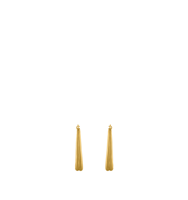 Image 1 of 3 - GOLD - Prounis 36 mm Duo Hoop Earrings are handcrafted from 22K yellow gold and feature a sculptural double-hoop silhouette. Dimensions: 36 mm x 32 mm. Handmade in New York. For personal consultation and detailed information about jewelry, please contact our dedicated stylist team at personalshopping@hirshleifers.com.This item may be restricted for online purchase to international clients. For assistance purchasing this item please contact our dedicated stylist team at personalshopping@hirshl