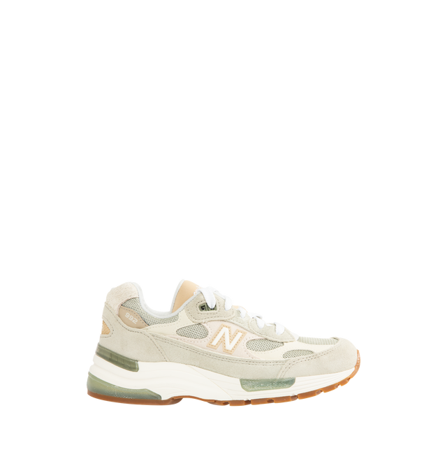 Image 1 of 5 - NEUTRAL - NEW BALANCE Made in USA 992 Core Sneaker featuring ABZORB cushioning at heel and forefoot, combination ENCAP and C-CAP midsole, reflective accents, NDurance rubber outsole, suede overlays and mesh upper.