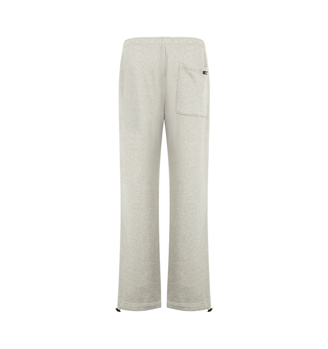 Image 5 of 6 - GREY - NAHMIAS Youth Enrichment Wide Sweatpant featuring elastic waist with drawstring, wide leg, relaxed fit, side pockets, back patch pocket and elastic hem. 100% cotton.