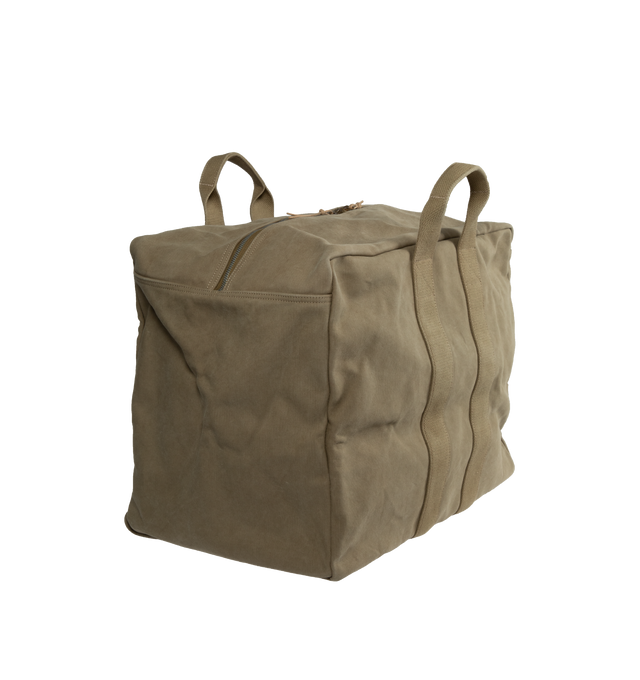 Image 2 of 3 - GREEN - VISVIM Plura Bag featuring one main compartment, top handles and Swiss riri zipper. 19.3 x 15.7 x 11.4 inch. 100% nylon. 