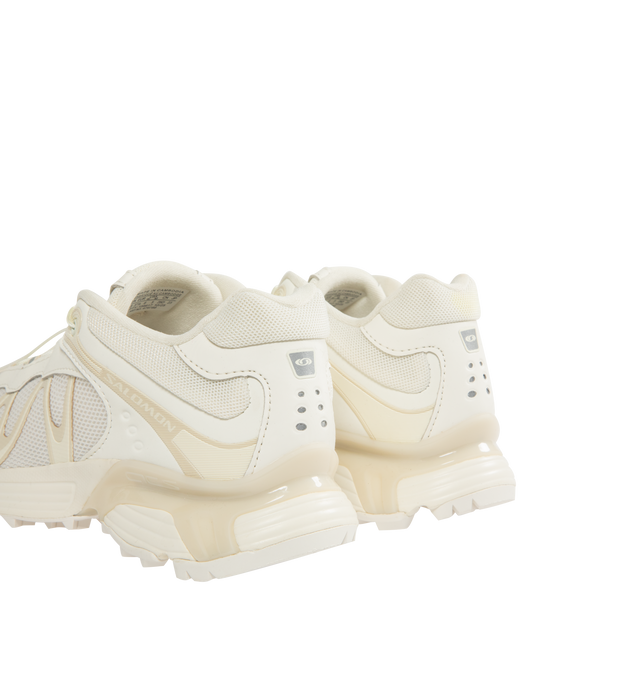 Image 3 of 5 - WHITE - SALOMON XT-Whisper Sneaker featuring textile and synthetic upper, quickLACE system, rubber outsole, agileChassis System, OrthoLite diecut sockliner and Mud contaGRIP.