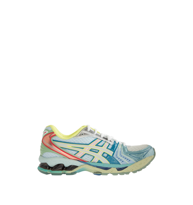 Image 1 of 5 - MULTI - ASICS Facetasm x Gel-Kayano 14 Sneaker featuring two-tone underlays, 2000s design language, GEL technology cushioning, shock absorption, TRUSSTIC support system and sockliner.