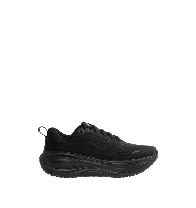 Image 1 of 5 - BLACK - NIKE Vomero Plus Sneaker featuring ultra-responsive ZoomX foam midsole, engineered mesh upper, high-abrasion rubber outsole, webbed lace loops for an adjustable fit and reflective details.