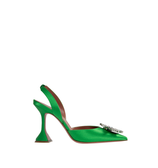 PLATFORM SATIN SLINGBACK PUMPS
