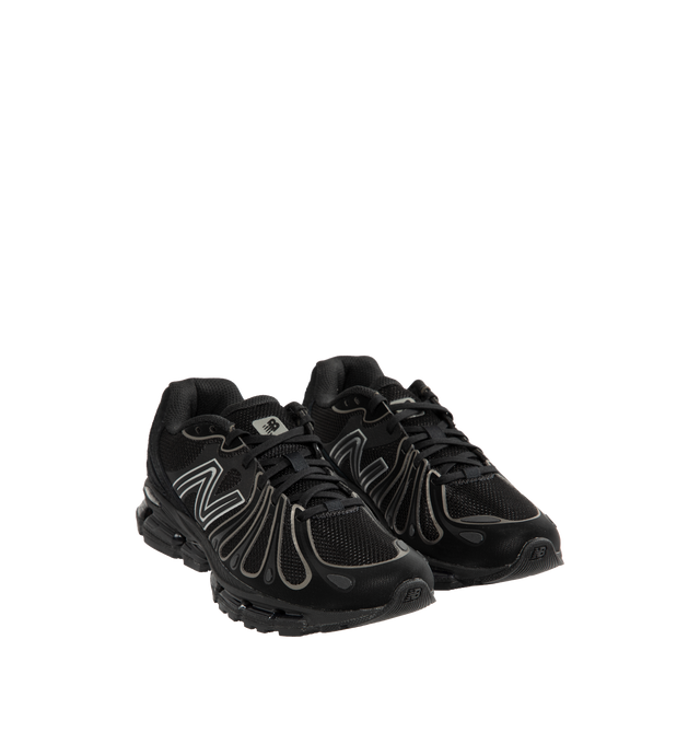 Image 2 of 5 - BLACK - New Balance 1890 Unisex Sneakers feature a synthetic upper with a classic lace-up silhouette. Designed with ABZORB midsole cushioning for enhanced impact absorption, all-day comfort, and a durable rubber outsole. Upper: Synthetic; Midsole: ABZORB.