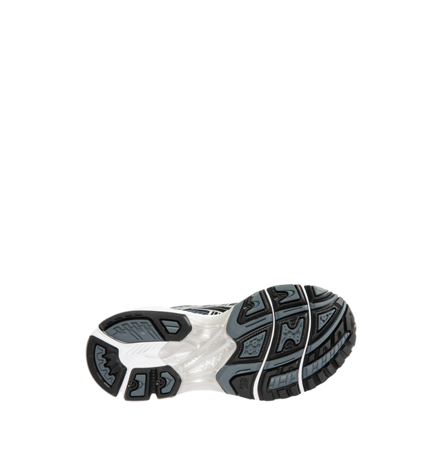 Image 4 of 5 - GREY - Asics GEL-Kayano 14 Sneakers are lace-up style with rip-stop underlays, GEL cushioning, and TRUSSTIC support system. Unisex style in men's sizing.