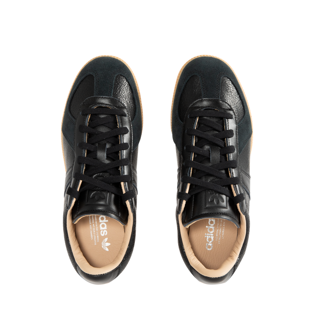 Image 5 of 5 - BLACK - ADIDAS BW Army Sneaker featuring cracked leather with T-toe cap, smooth leather lining, low-profile cupsole, regular fit, lace closure, leather upper and rubber outsole.